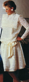 1985 Lace Blouson Dress
