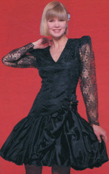 1988 Lace Sleeves Dress