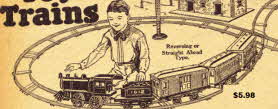 Vintage Clockwork Train Set