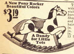 30s Vintage Rocking Horse