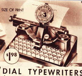 Childrens Dial Typewriter 