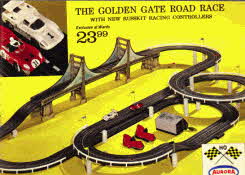Aurora HO Golden Gate Road Race Track From The 1970s