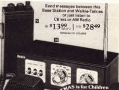 Basestation for Walkie Talkies and listening to CB Radio From The 1970s
