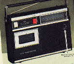 1970's Portable AM Radio Cassette Player and Recorder from 1977