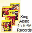 Childrens Sing Along 45 RPM Records From the 70's