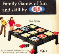 Toss Across Tic Tac Toe Game from the 70's