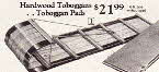 Wooden Toboggan  From the 1970s