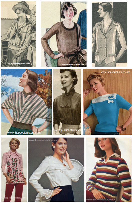 Ladies Blouses and Tops Examples 