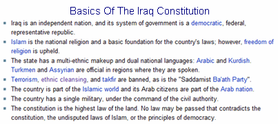 Basic Iraq Constitution